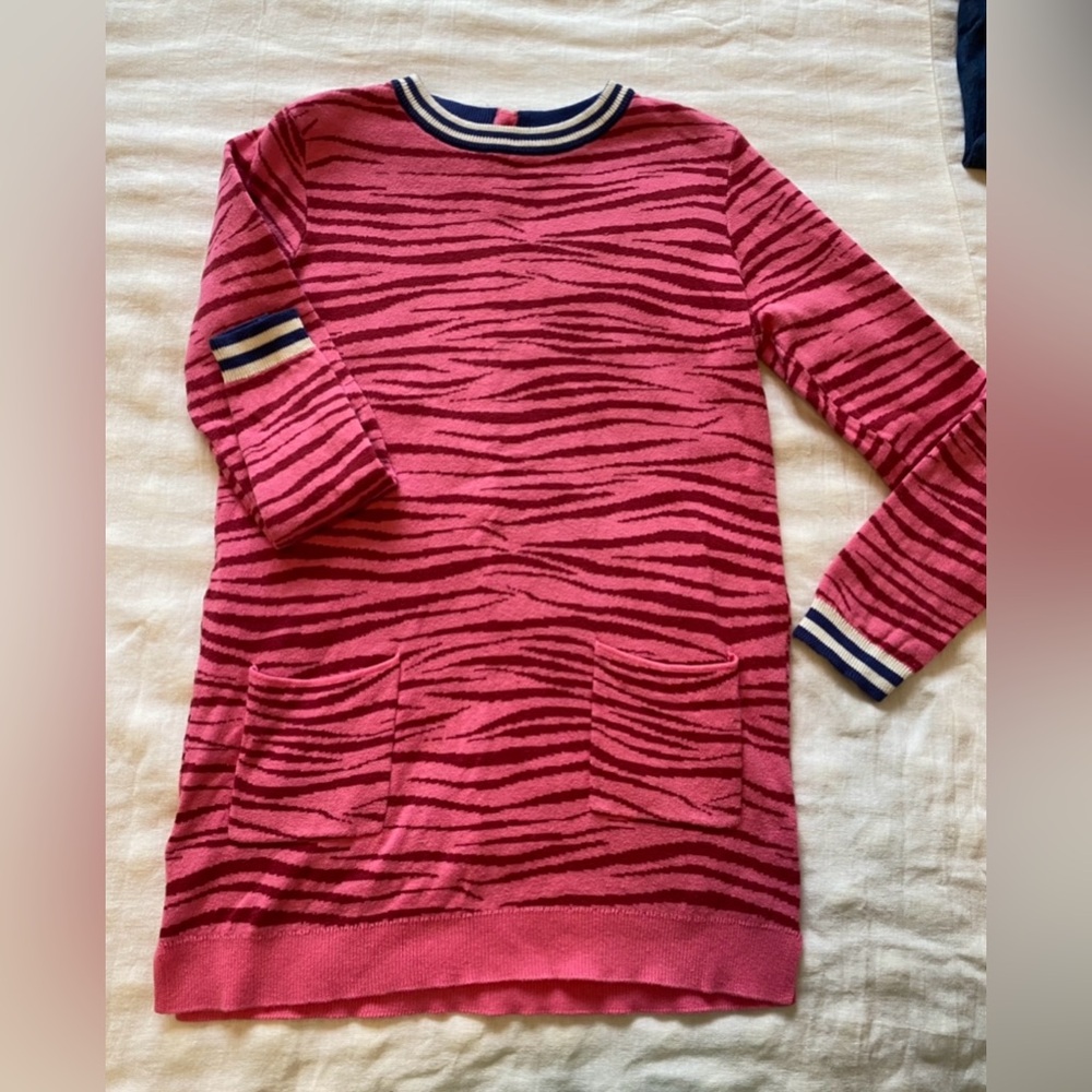 Girls Mini Boden Pink Tunic Sweater Size 9 10 Years